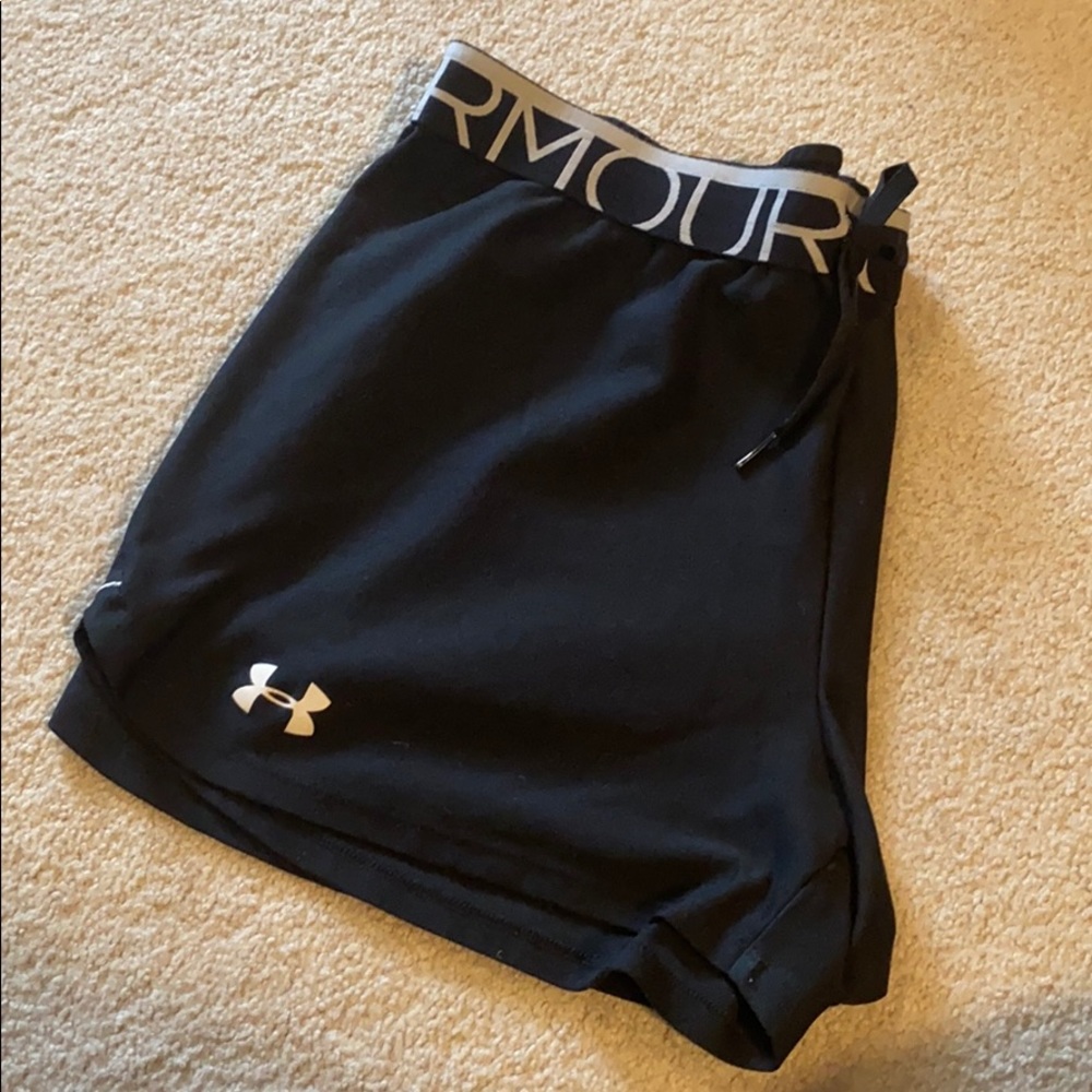 Black Under Armour Shorts with Black Band